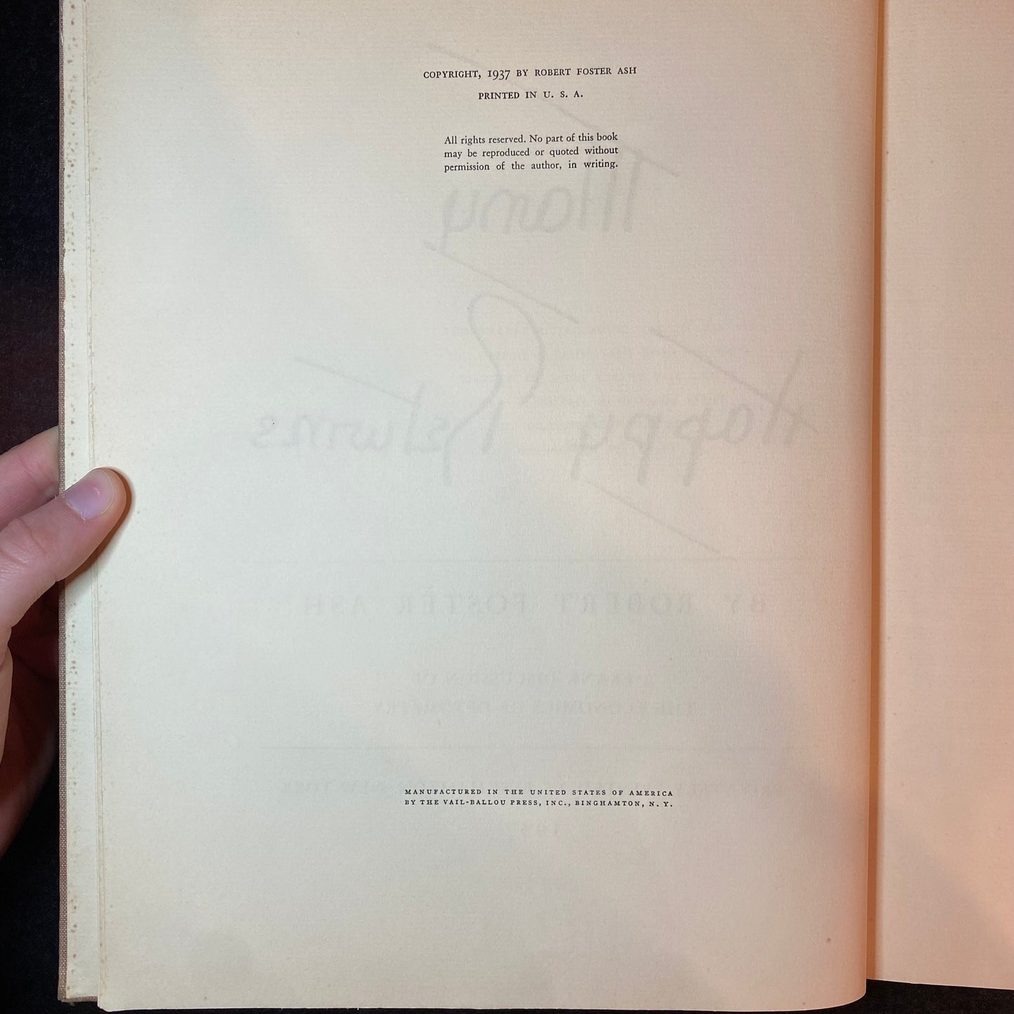 Many Happy Returns - Robert Foster Ash - 1937