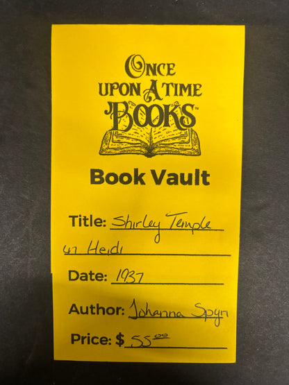 Shirley Temple in Heidi - Johanna Spyri - 1937