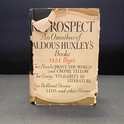 Retrospect - Aldous Huxley - Scarce - 1933