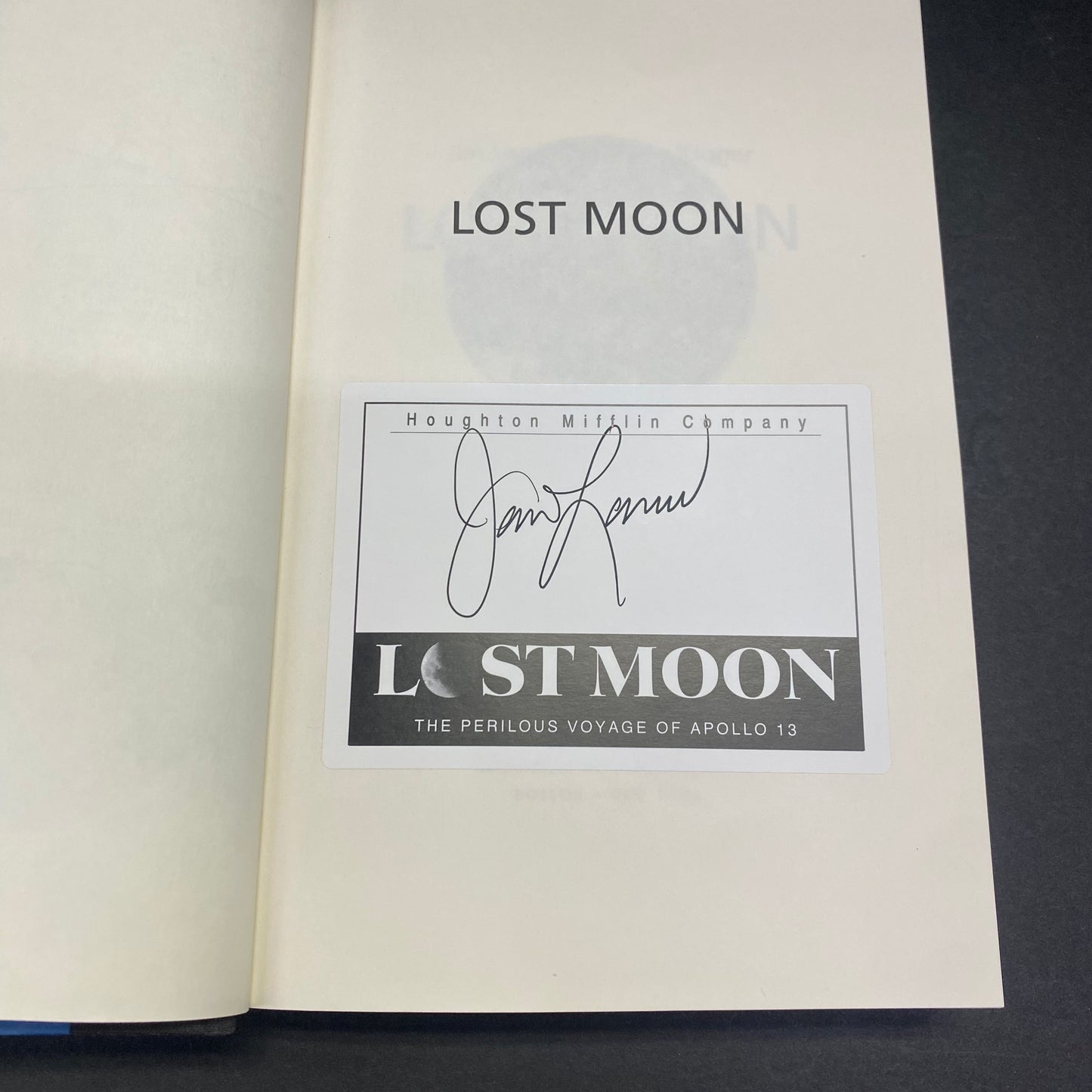 Lost Moon - Jim Lovell and Jeffrey Kluger - Signed - 1994