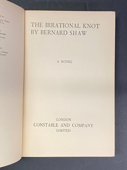 The Irrational Knot - Bernard Shaw - 1931