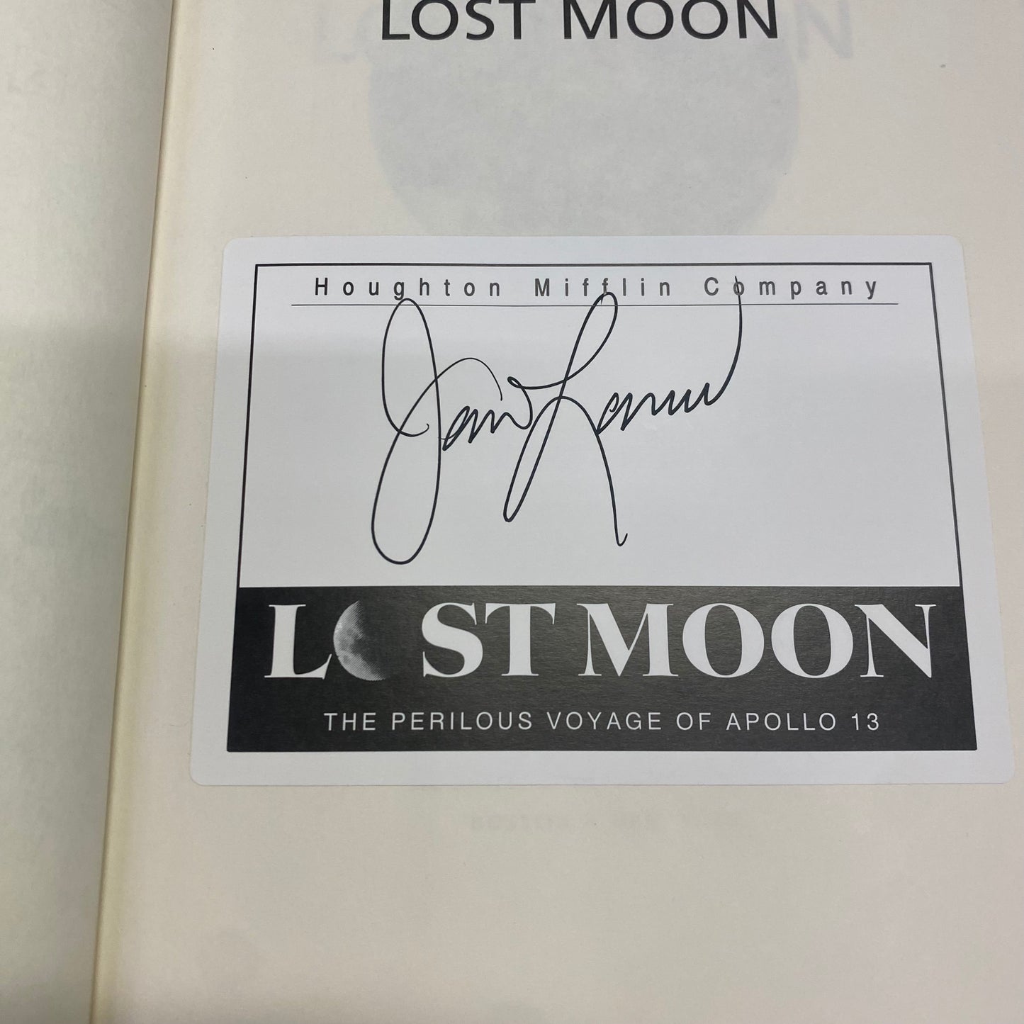 Lost Moon - Jim Lovell and Jeffrey Kluger - Signed - 1994