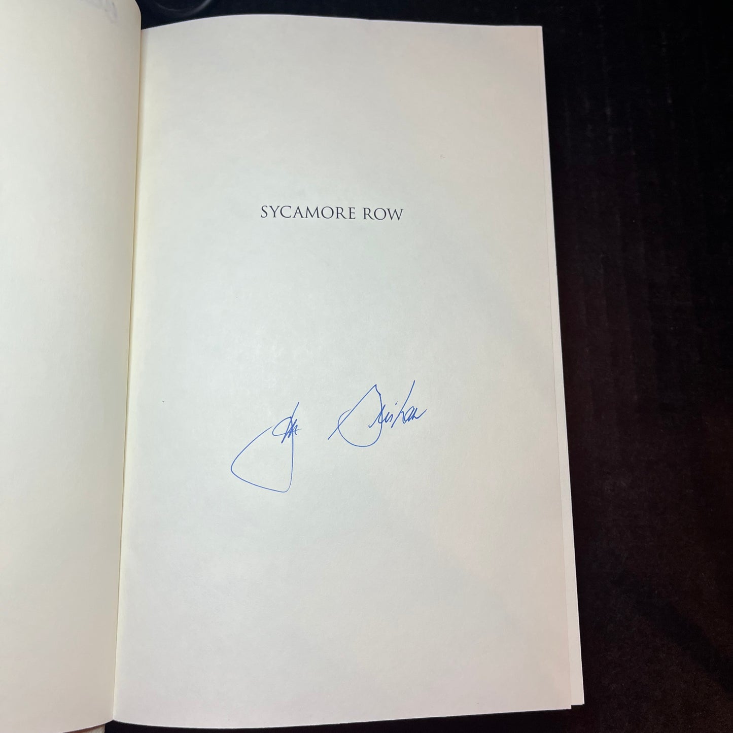 Sycamore Row - John Grisham - Signed - 2013