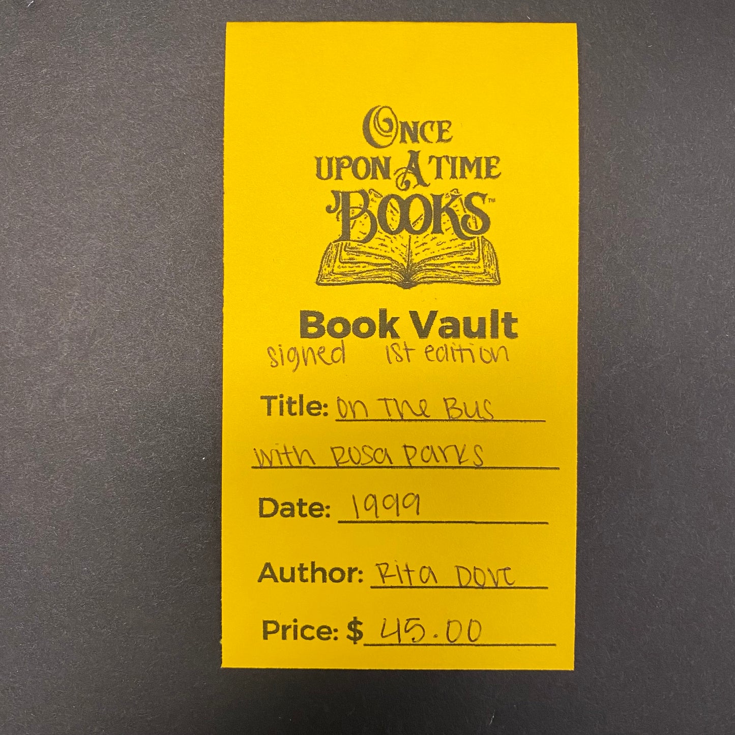 On the Bus with Rosa Parks - Rita Dove - Signed - 1st Edition - 1999