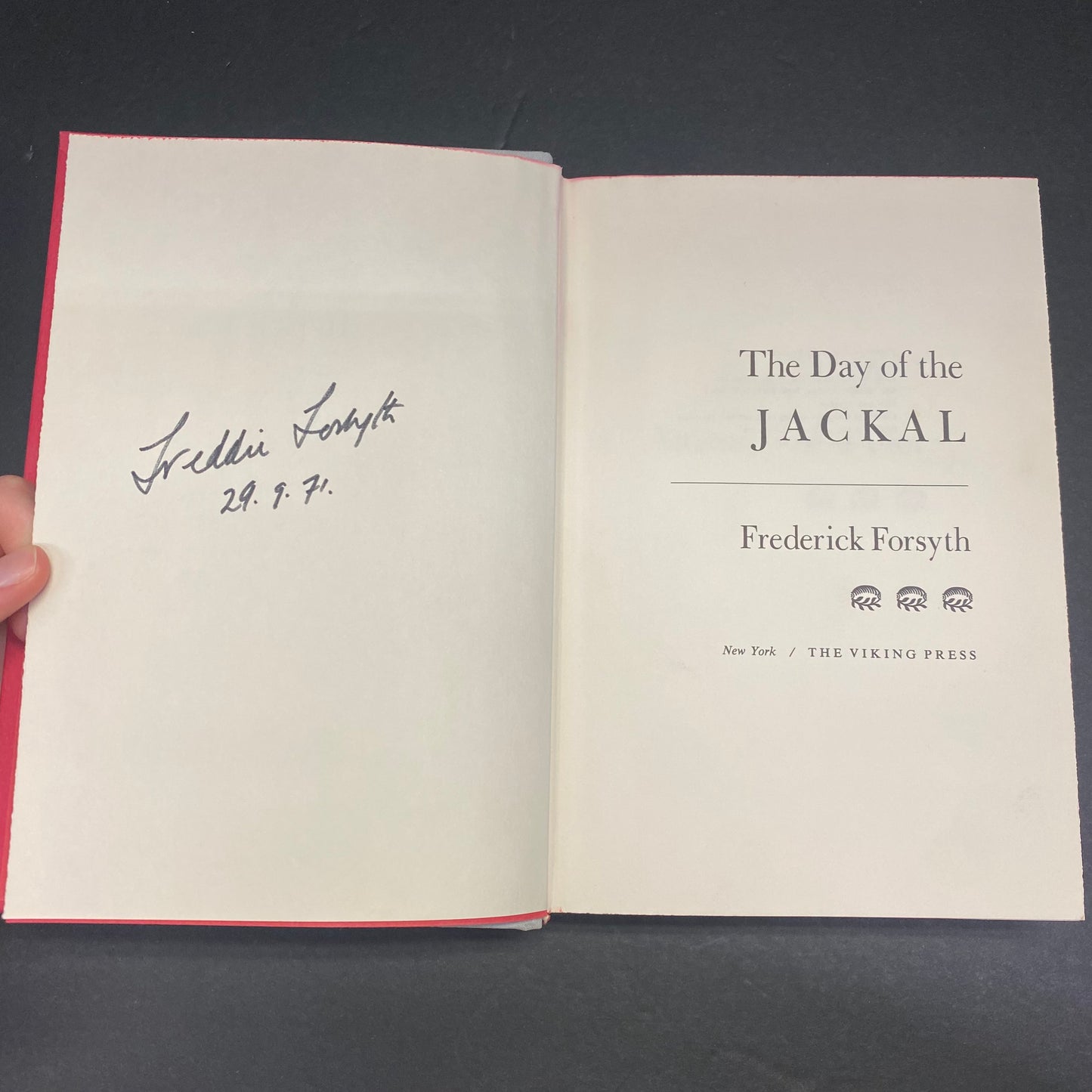 The Day of the Jackal - Frederick Forsyth - Signed - 1971