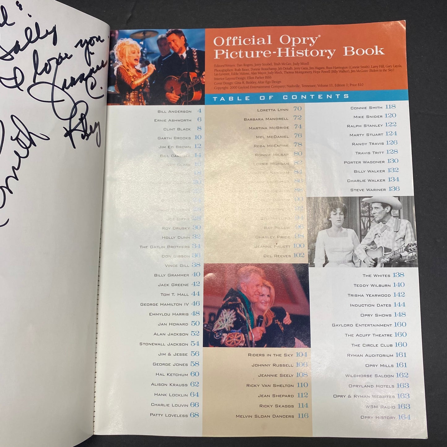 Grand Ole Opry 75th Anniversary Picture History Book - Dan Rogers, et al. - Signed - 2000