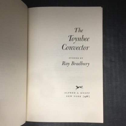 The Toynbee Convector - Ray Bradbury - Book Club Edition - 1988