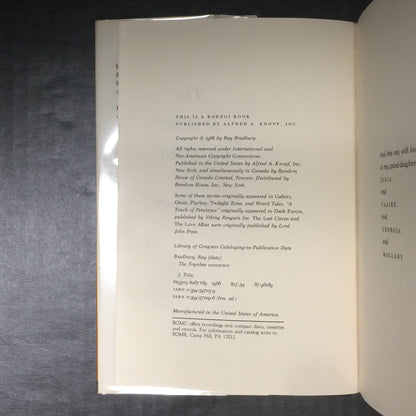 The Toynbee Convector - Ray Bradbury - Book Club Edition - 1988