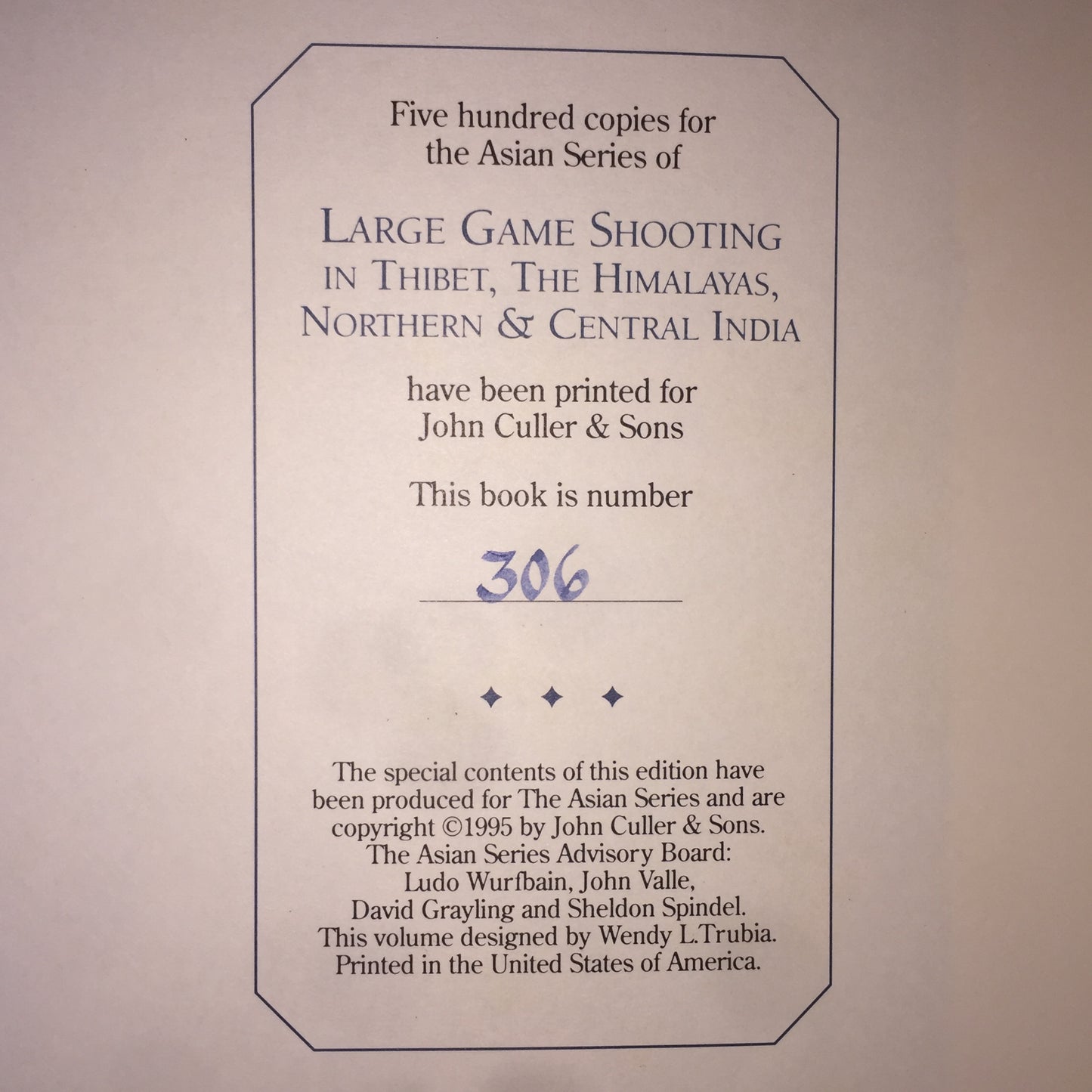 Large Game Shooting - Alexander Kinloch - 1995