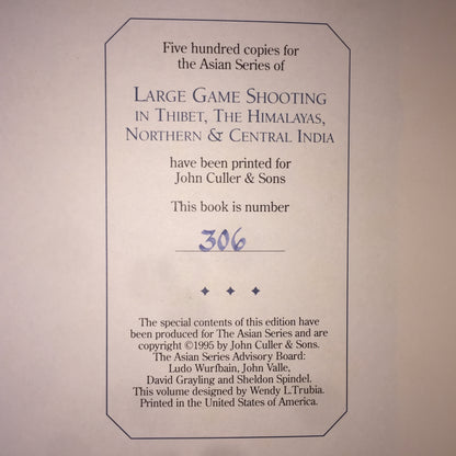 Large Game Shooting - Alexander Kinloch - 1995