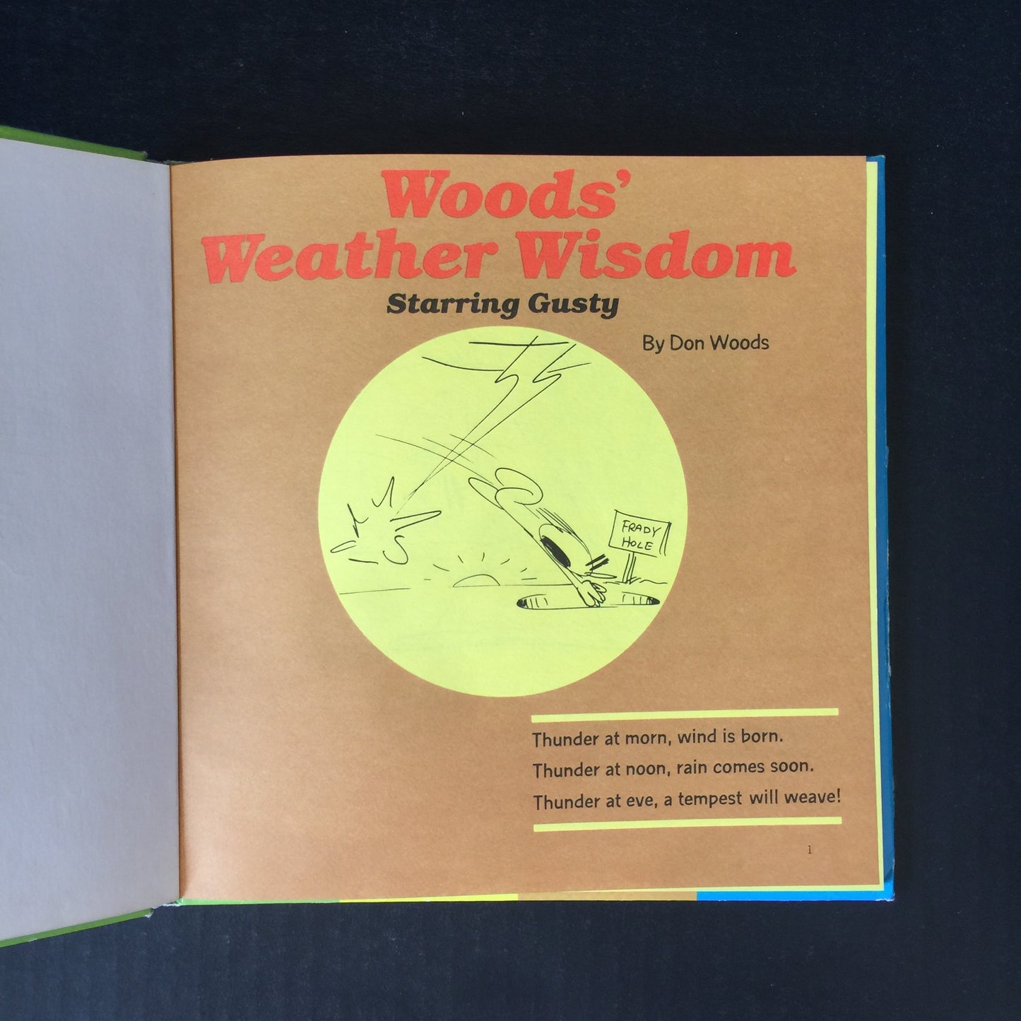 Woods' Weather Wisdom - Don Woods - Signed - 1980