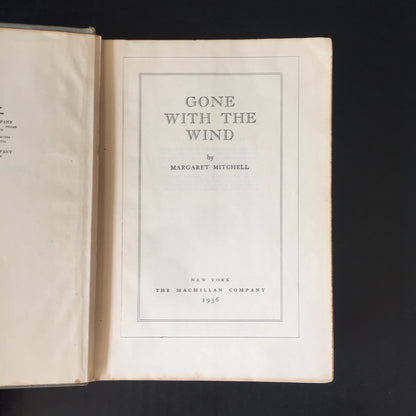 Gone with the Wind - Margaret Mitchell - 26th Print - 1936