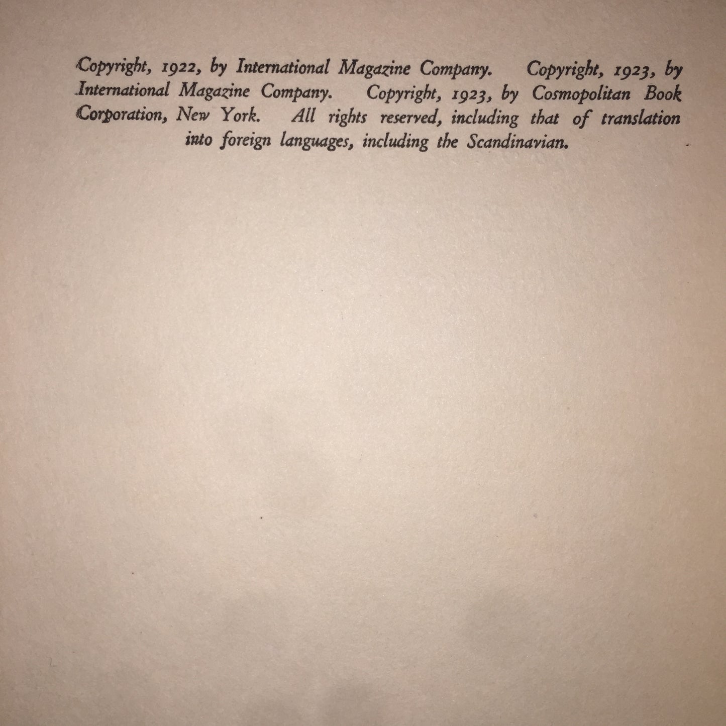 The Alaskan - James Oliver Curwood - 1st Edition - 1923