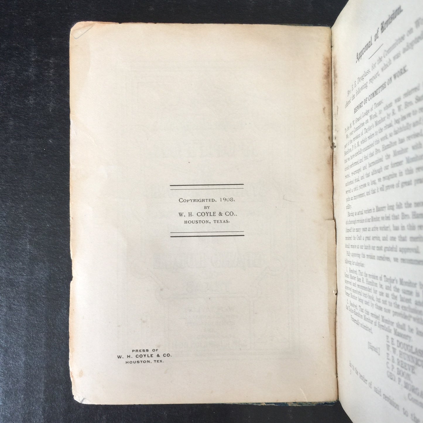 Taylor-Hamilton Monitor of Symbolic Masonry - Wm. M. Taylor - 1908