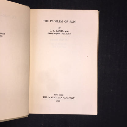 The Problem of Pain - C. S. Lewis - 11th US Print - 1955