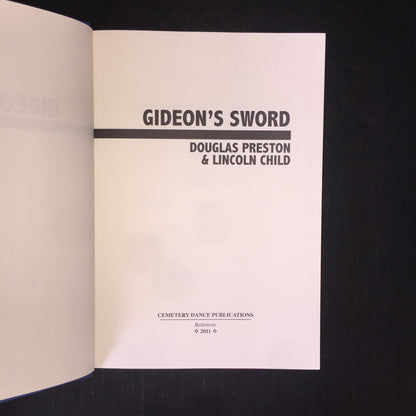 Gideon's Sword - Douglas Preston and Lincoln Child - 1st Limited Edition - Signed by Both Authors - 2011