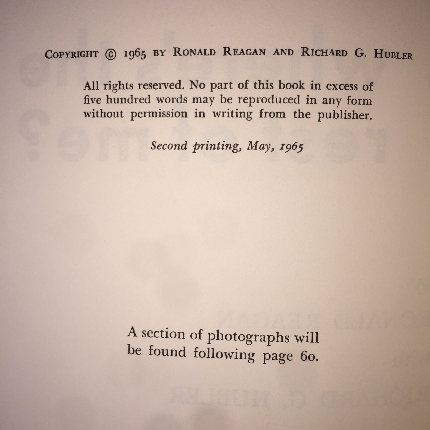 Where's The Rest of Me? - Ronald Reagan - 1965