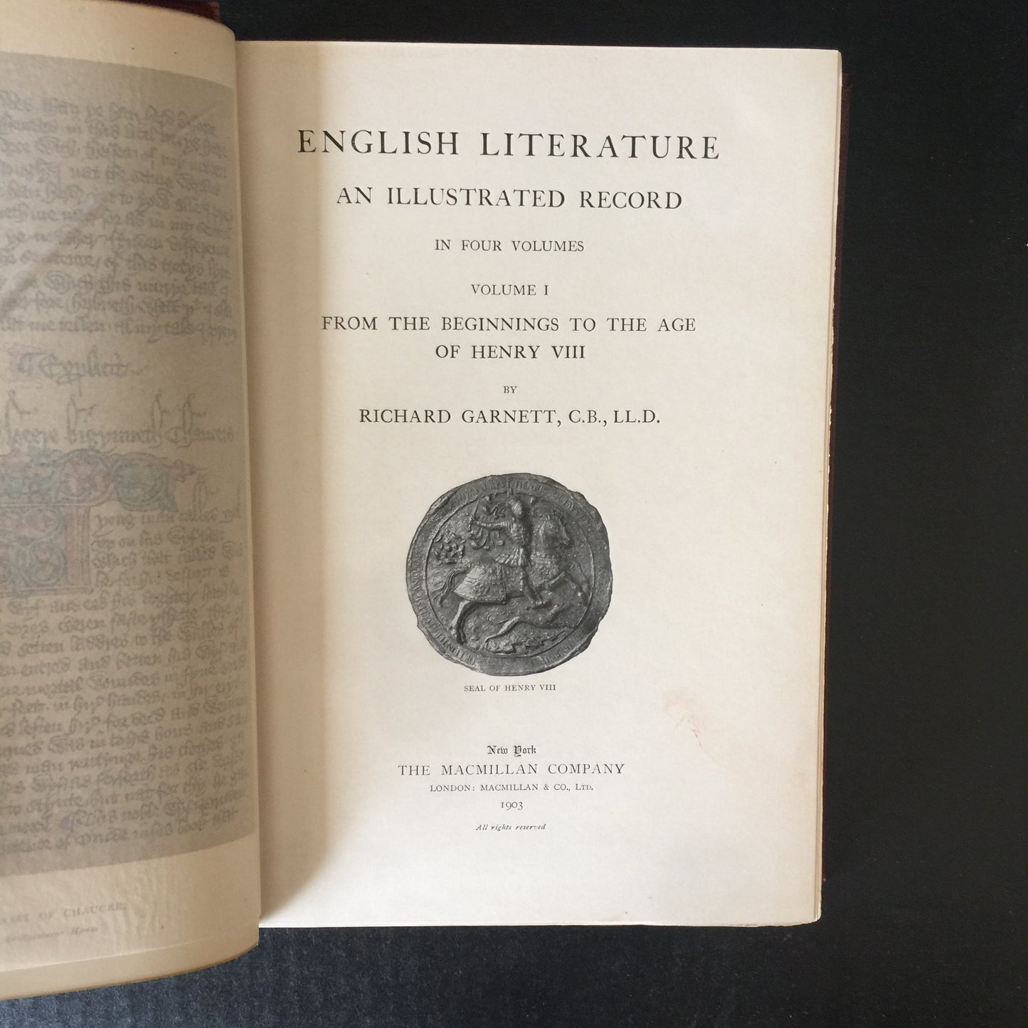 An Illustrated History of English Literature - Richard Garnett and Edmund Gosse - 4 Volumes - 1903-1904