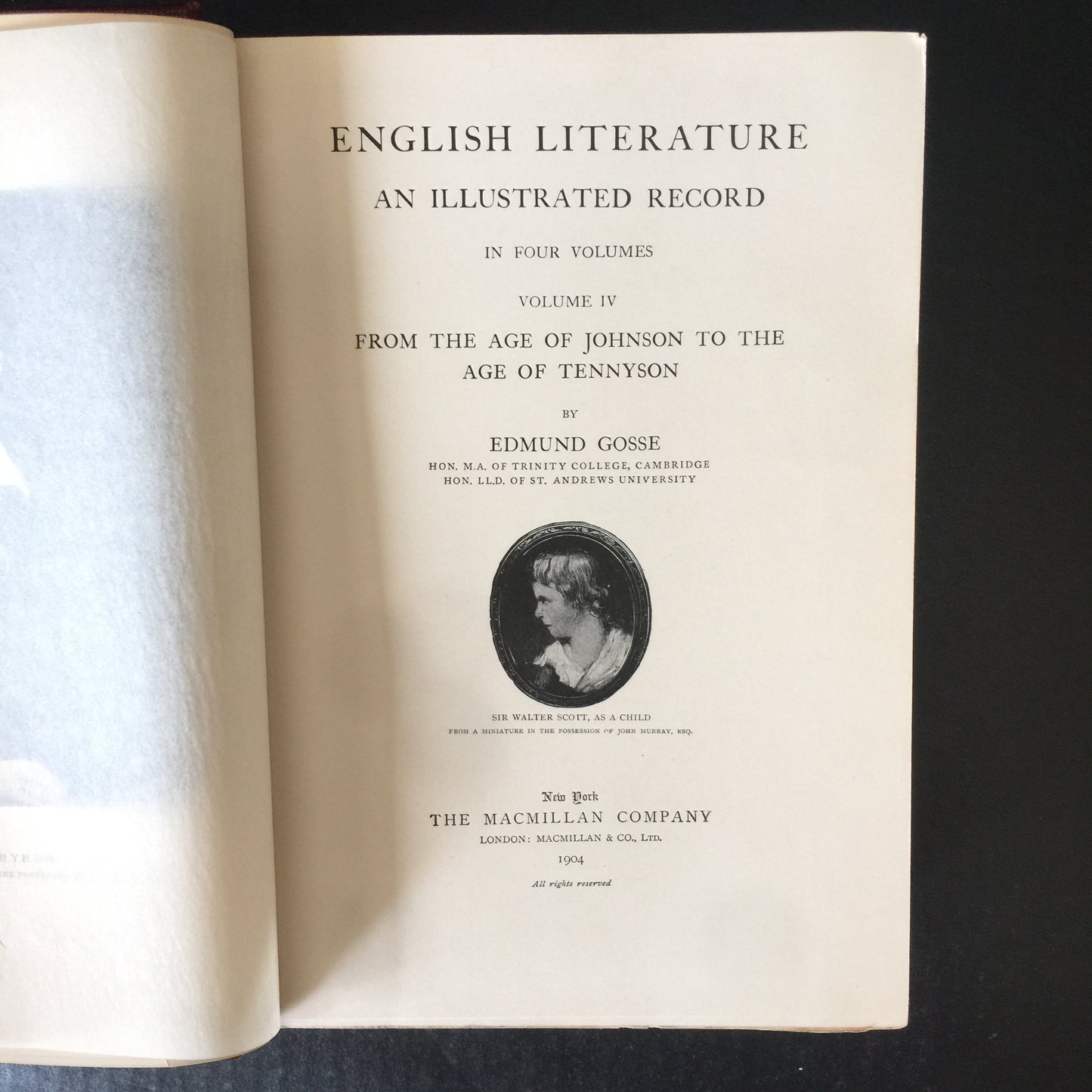 An Illustrated History of English Literature - Richard Garnett and Edmund Gosse - 4 Volumes - 1903-1904