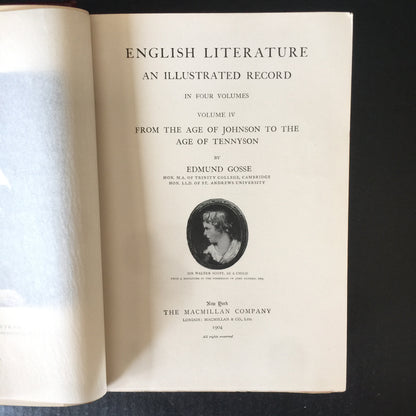 An Illustrated History of English Literature - Richard Garnett and Edmund Gosse - 4 Volumes - 1903-1904