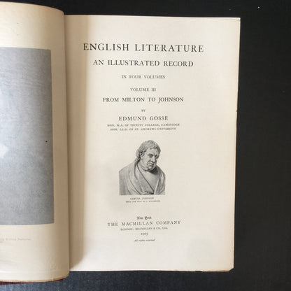 An Illustrated History of English Literature - Richard Garnett and Edmund Gosse - 4 Volumes - 1903-1904