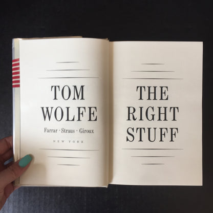 The Right Stuff - Tom Wolfe - 1st Edition - 1979