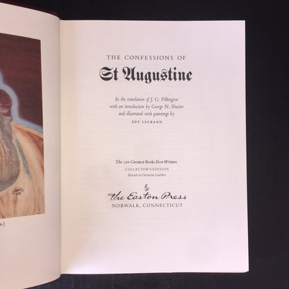 The Confessions of St. Augustine - St. Augustine - Easton Press - Spine Tilt - Bottom Edge Wear - 1979