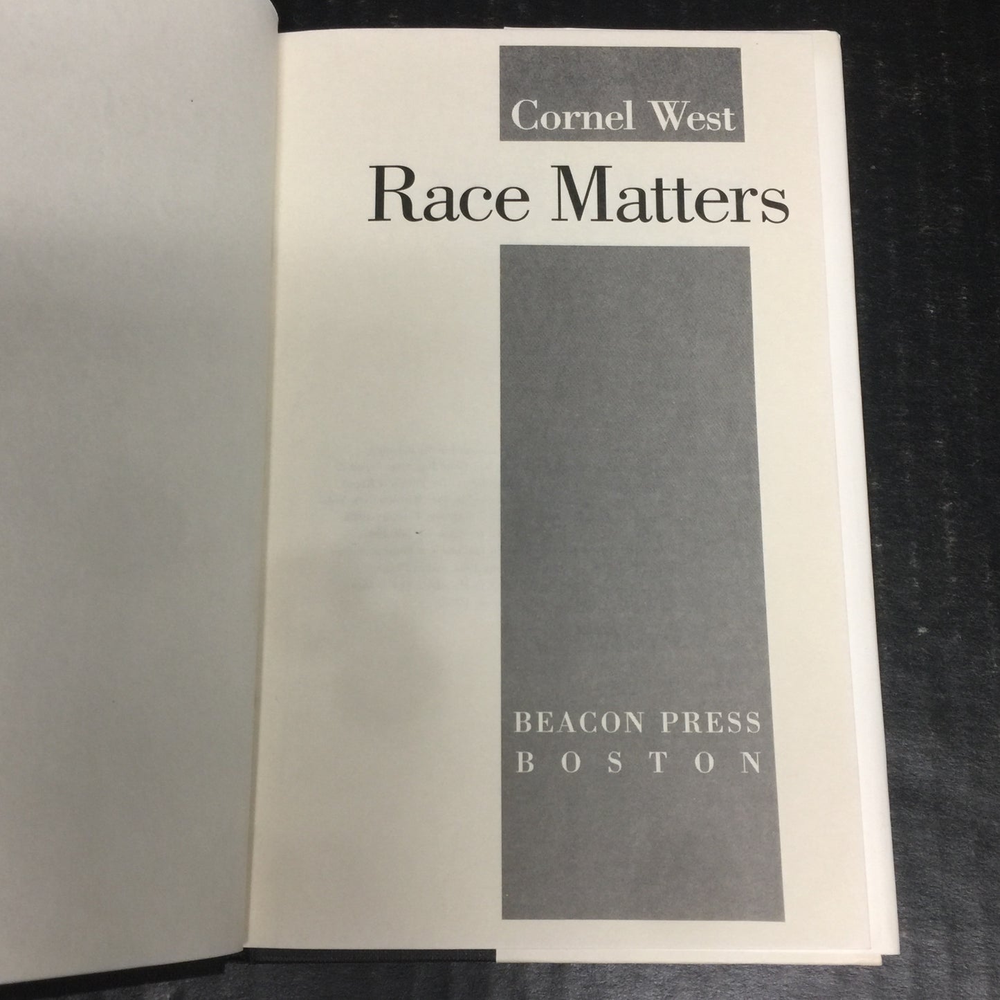 Race Matters - Cornel West - Signed by Author - 1993