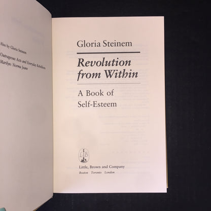 Revolution From Within - Gloria Steinem - Signed - 1992