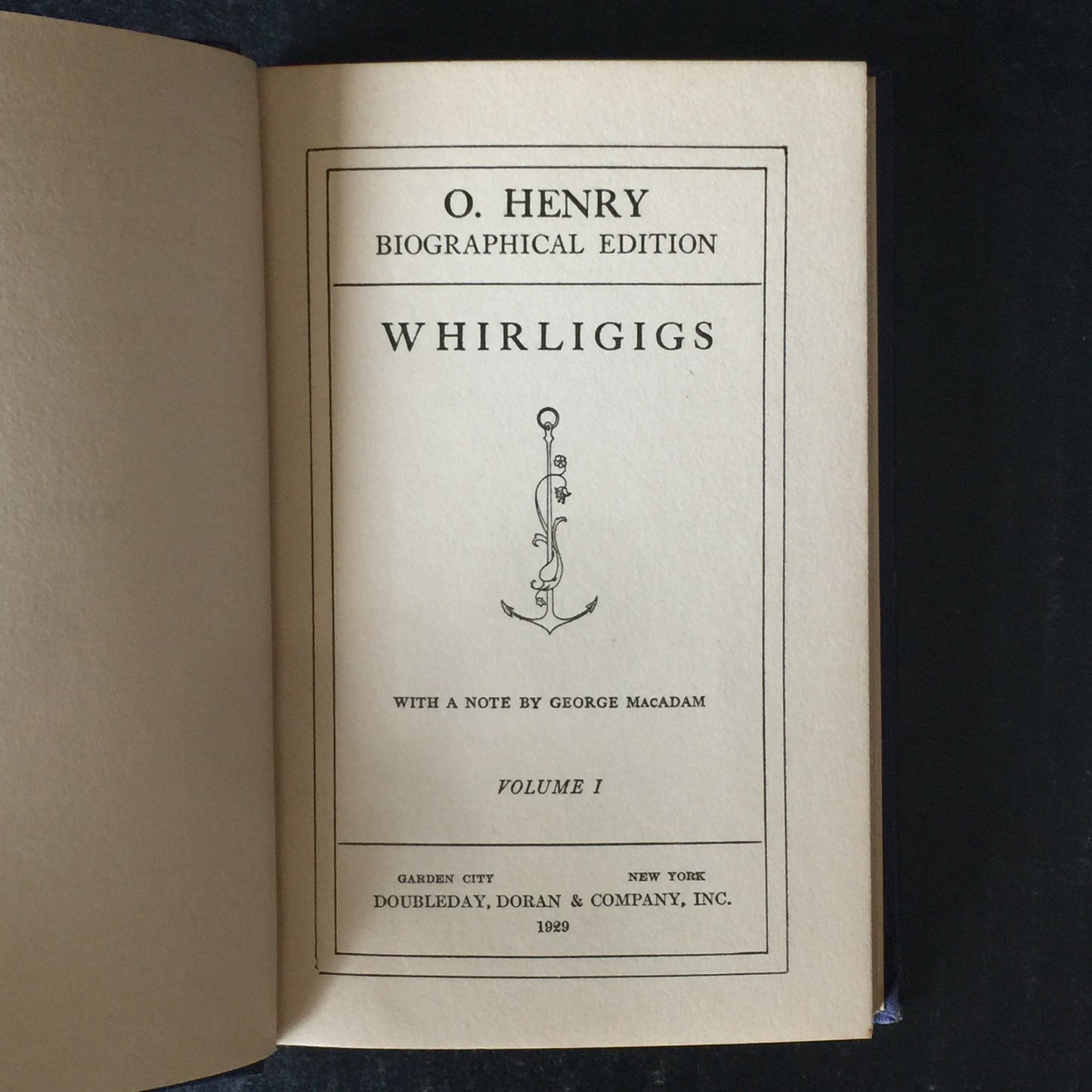 O. Henry Biographical Edition Works - O. Henry - 16 Volumes - Unknown if Complete - 1929