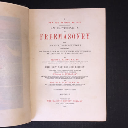 Encyclopedia of Freemasonry - Albert G. Mackey - 2 Volumes - 1920