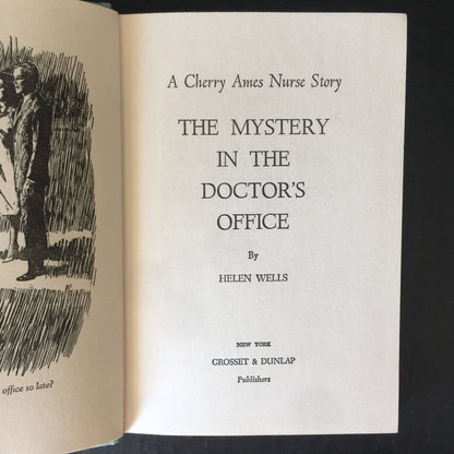 The Mystery in the Doctor's Office - Helen Wells - Possible 1st Edition - 1966