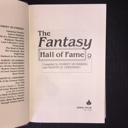 The Fantasy Hall of Fame - Robert Silverberg and Martin A. Silverberg - 1st Edition - 1983