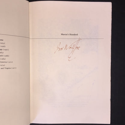 Martin's Hundred - Ivor Noel Hume - Signed - 1982