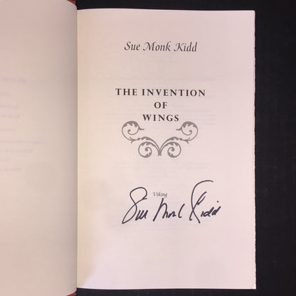 The Invention of Wings - Sue Monk Kidd - 1st Edition - Signed - 2014