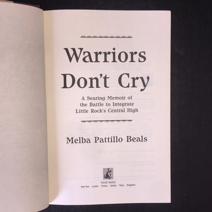 Warriors Don't Cry - Melba Pattillo Beals - Signed - 1st Edition - 1994