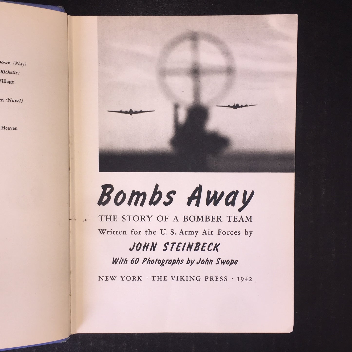 Bombs Away - John Steinbeck - 1st Edition - 1942