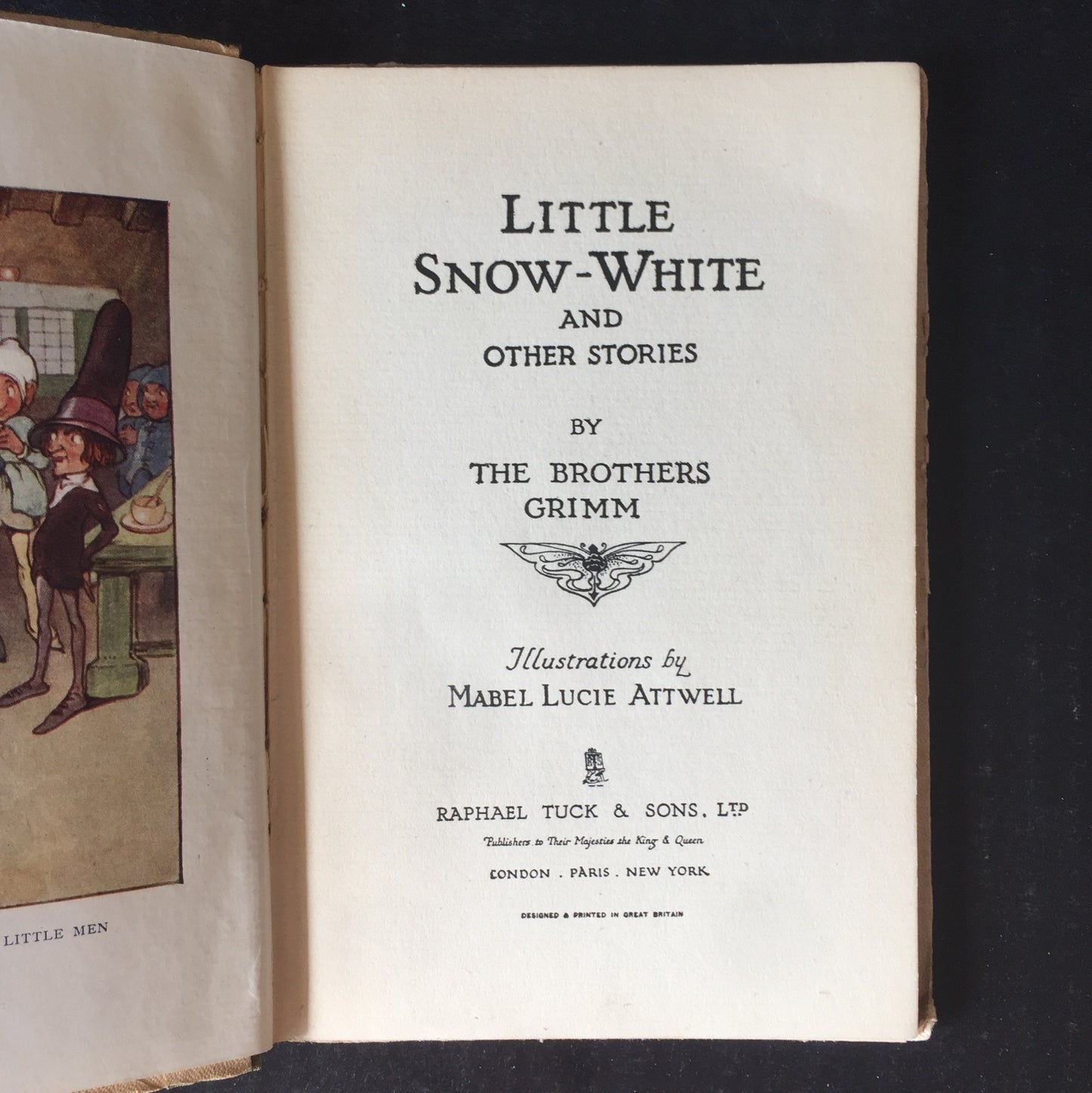 Little Snow-White and other Stories - The Brothers Grimm - 1924 Inscription