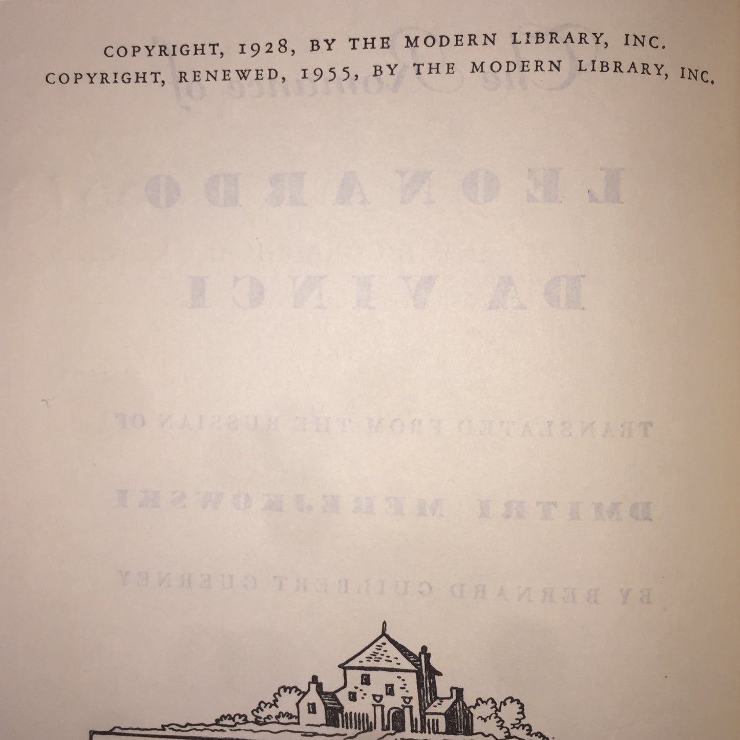 The Romance of Leonardo Da Vinci - Dmitri Merejkowski - Modern Library - 1955