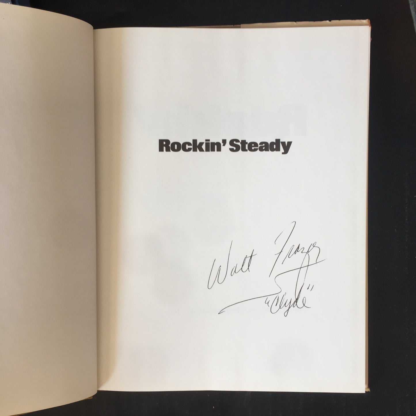 Rockin' Steady - Walt Frazier and Ira Berkow - Signed - 1974