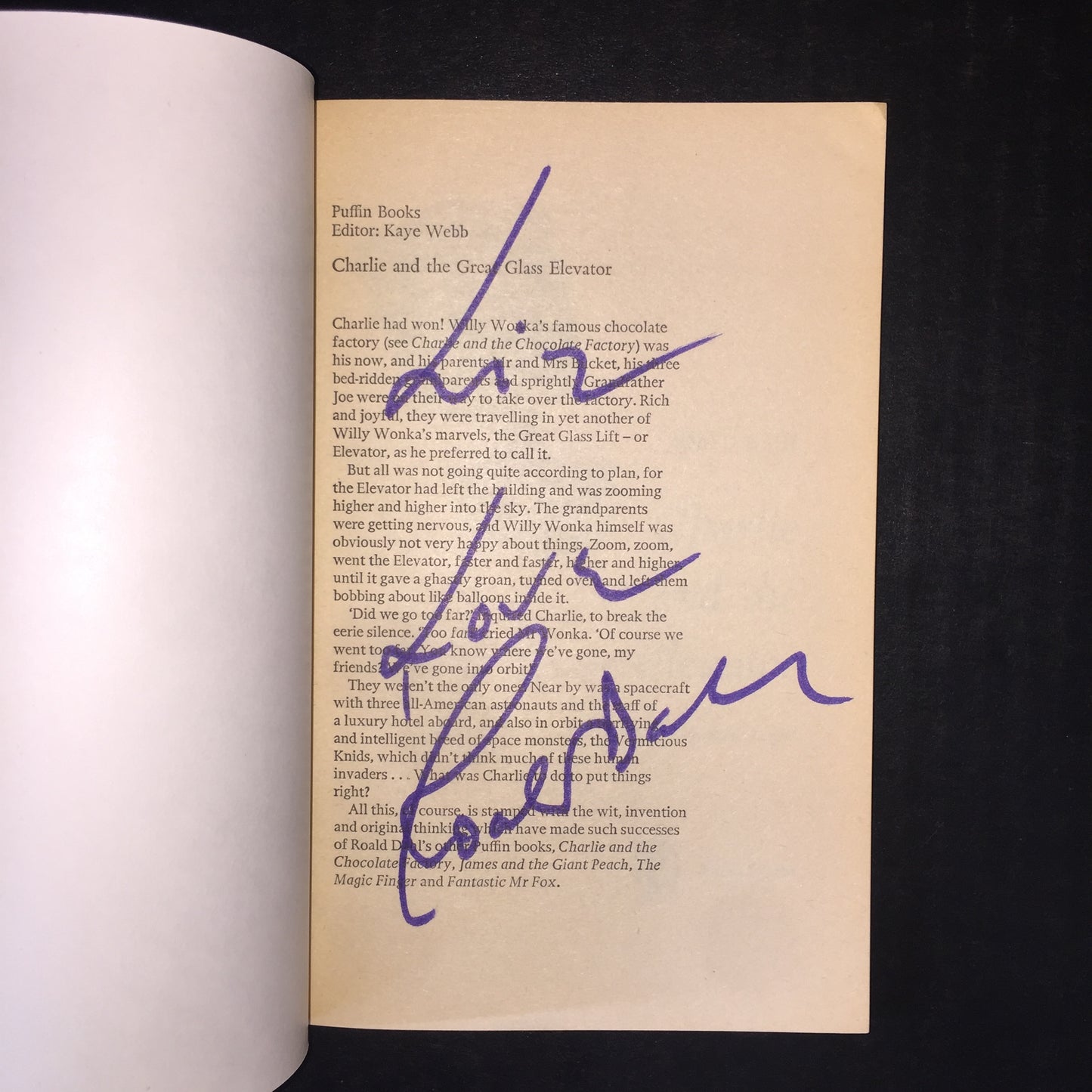 The Roald Dahl Assortment - Roald Dahl - Six Signatures - 1975