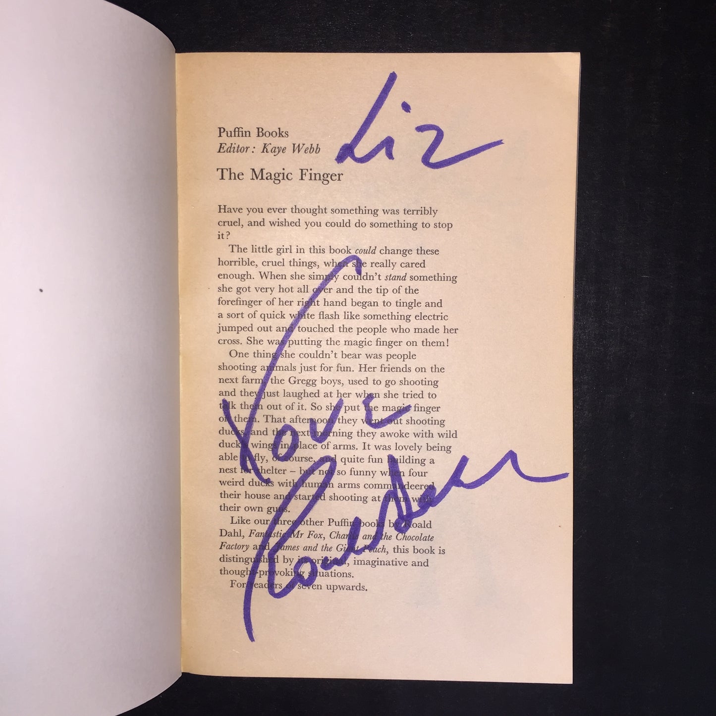 The Roald Dahl Assortment - Roald Dahl - Six Signatures - 1975