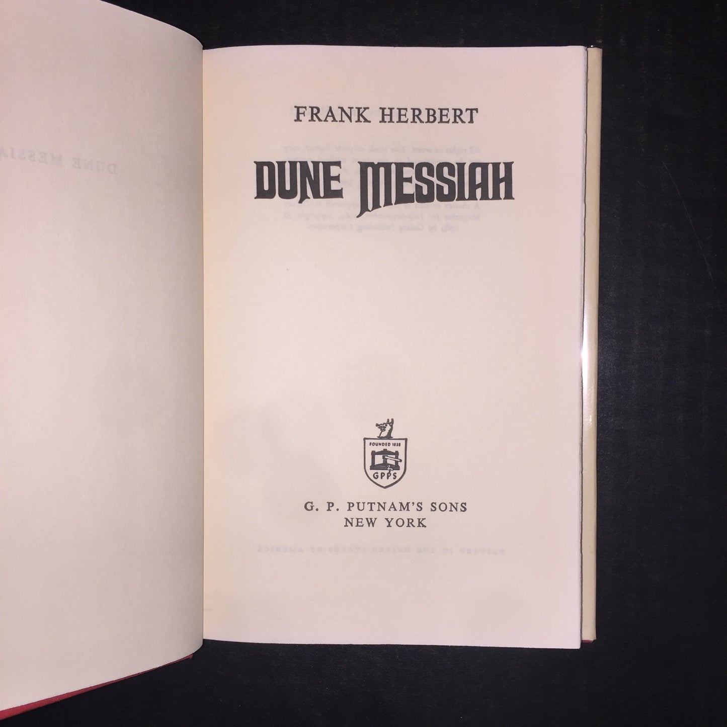 Dune Messiah - Frank Herbert - Book Club Edition - 1969