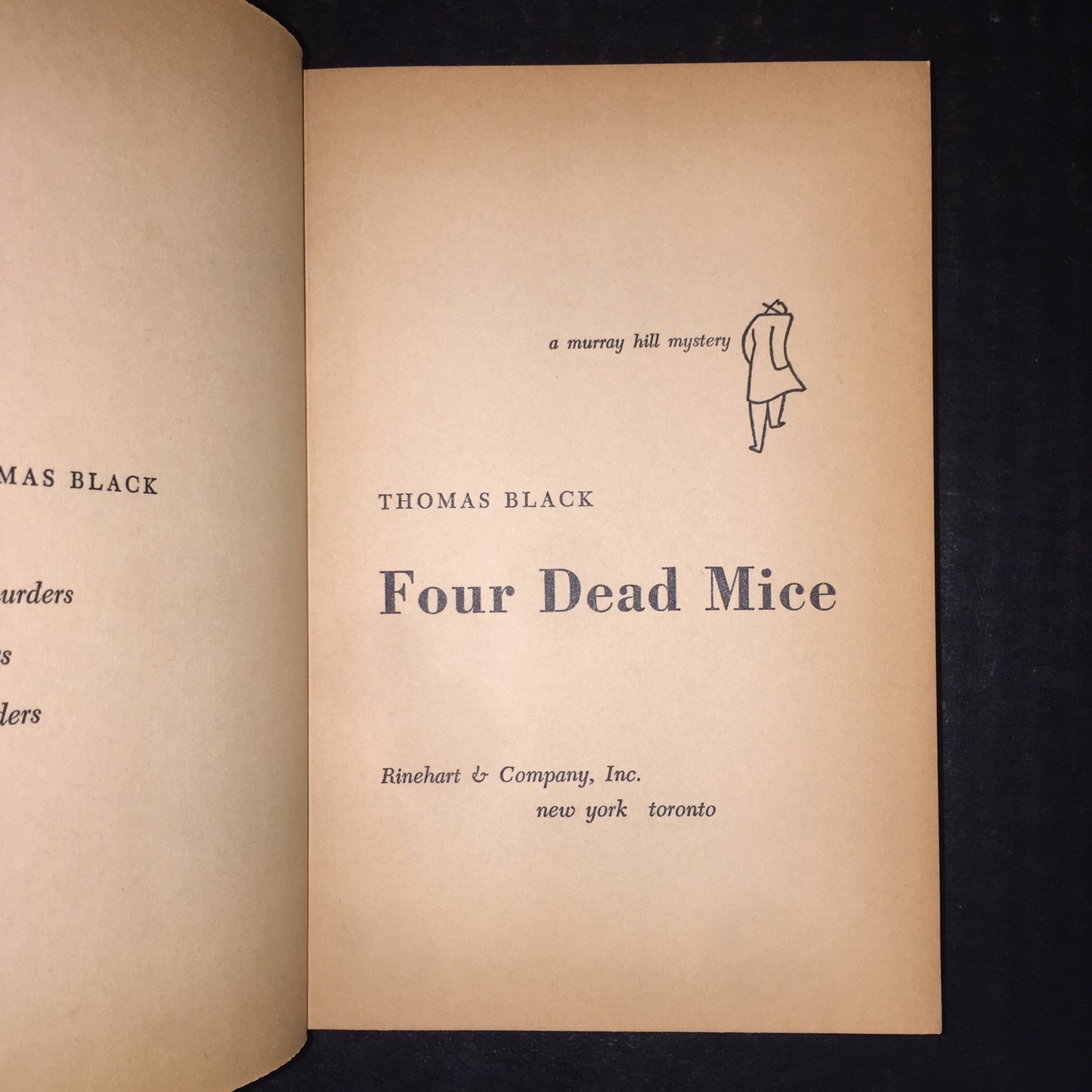 Four Dead Mice - Thomas Black - 1st Edition - 1954