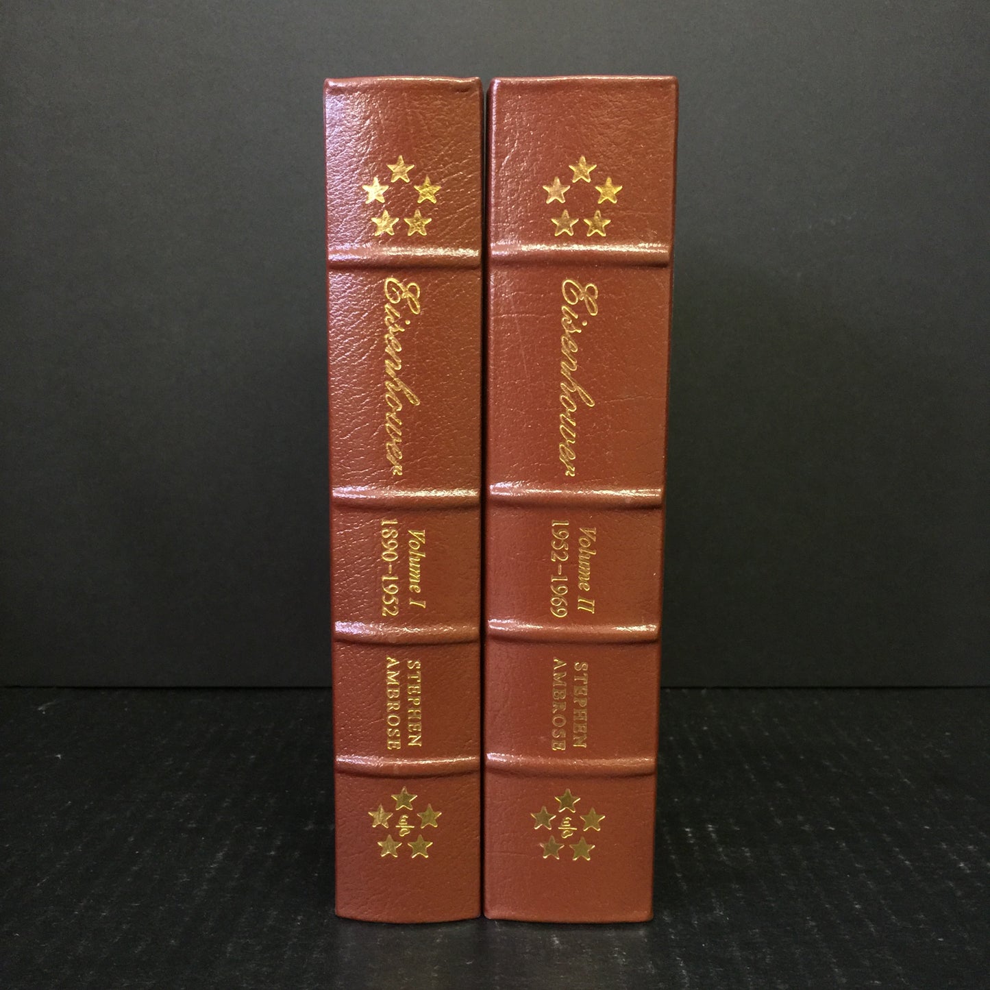 Eisenhower - Stephen E. Ambrose - Easton Press - Two Volumes - 2007