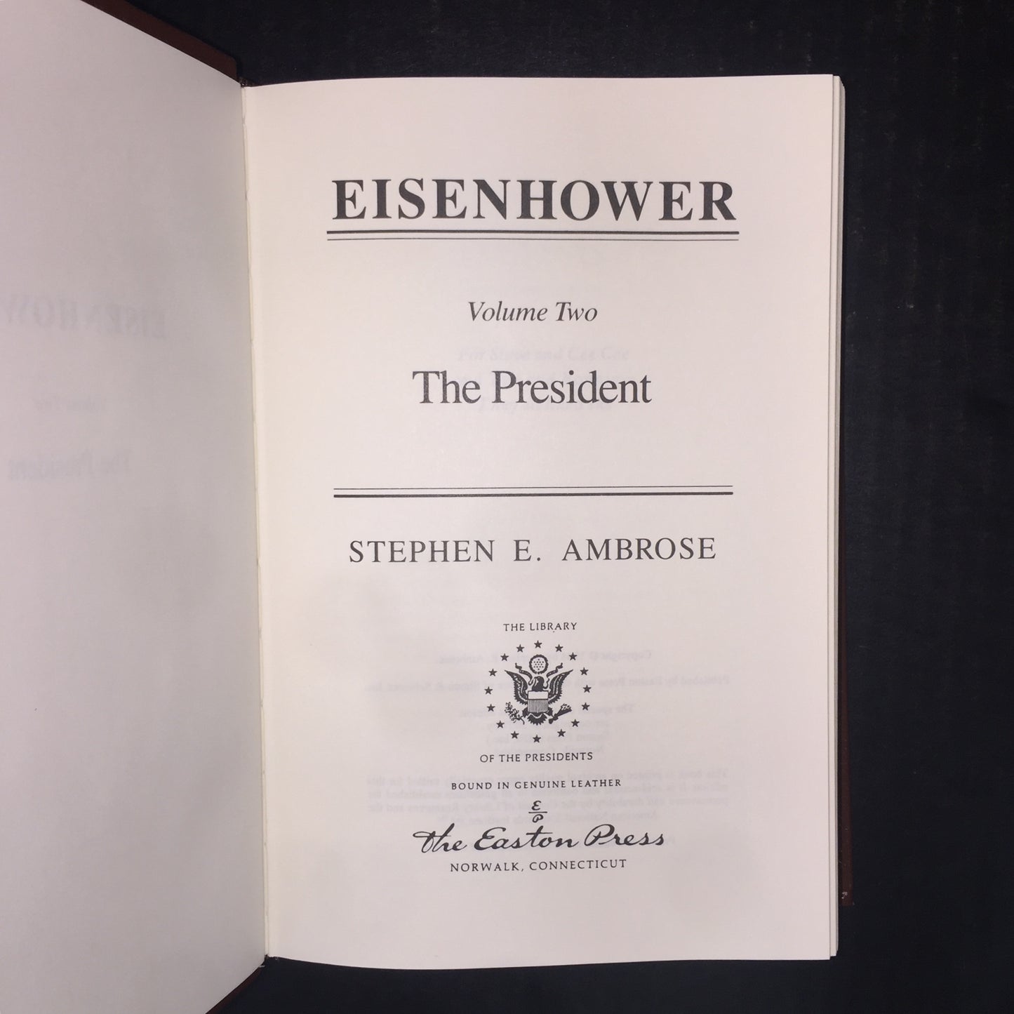 Eisenhower - Stephen E. Ambrose - Easton Press - Two Volumes - 2007