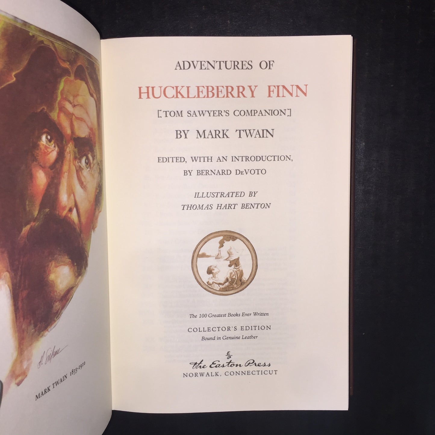 Adventures of Huckleberry Finn - Mark Twain - Easton Press -1994