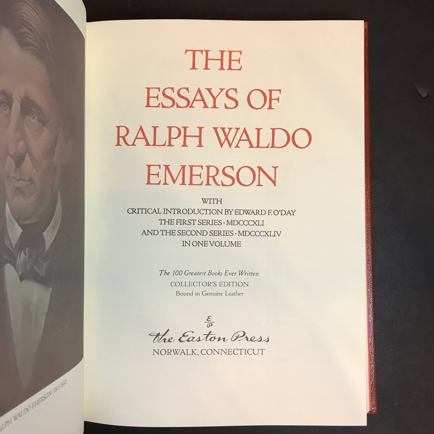 The Essays of Ralph Waldo Emerson - Emerson - Easton Press - 1979