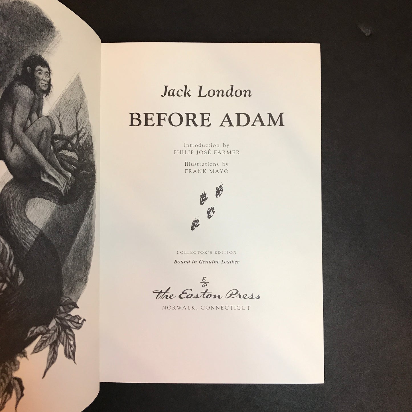 Before Adam - Jack London - Easton Press - 1987