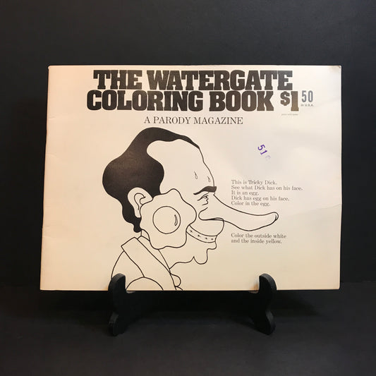 The Watergate Coloring Book - Watergate Publishing - Reprint - 1973